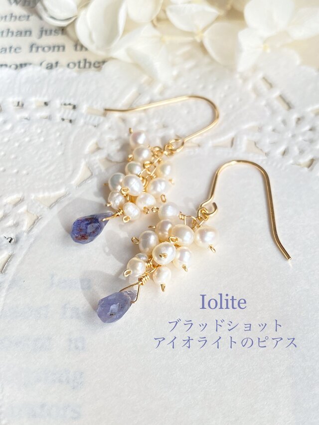 14kgf しゃぼん玉のような真珠のピアス【プレシャスオパール】 /ac1001