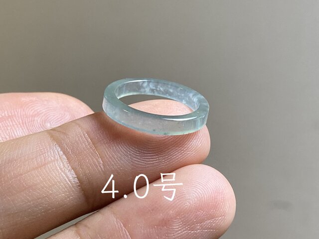 L18-147 宝石質 氷種 3.0号 グアテマラ産A貨本翡翠 くりぬき リング L18-167 ピンキーリング 氷種 4.0号 グアテマラ産 A貨 本翡翠 くりぬき