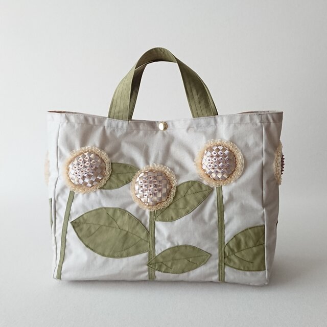 himawari nylon tote [beige] | iichi 日々の暮らしを心地よくする