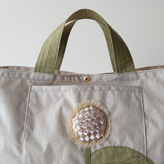himawari nylon tote [beige] | iichi 日々の暮らしを心地よくする