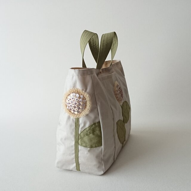 himawari nylon tote [beige] | iichi 日々の暮らしを心地よくする