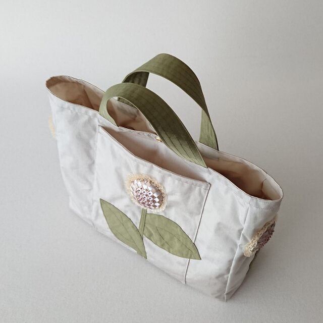 himawari nylon tote [beige] | iichi 日々の暮らしを心地よくする