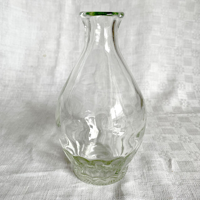 【1920s-1940s USA vintage】ビンテージ　ガラスボトル 花瓶 ガラスボトル 水差し カラフ ヴィンテージボトル 花瓶 ガラス瓶 厚手
