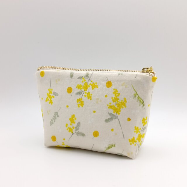 保温・保冷の洗えるミニポーチ 小さめ14cm 花柄 ミモザ 807 | iichi