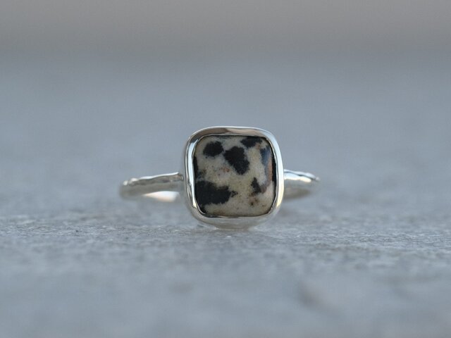 Dalmatian Jasper ring ダルメシアンジャスパー シルバーリング