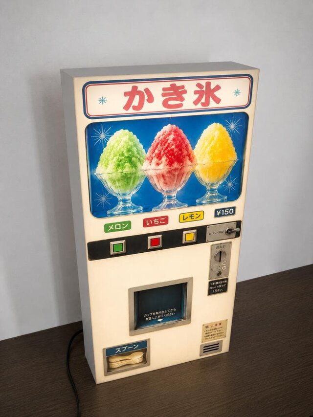 オーダー無料】かき氷 アイスクリーム ソフトクリーム お菓子 自動販売