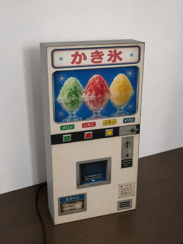 オーダー無料】かき氷 アイスクリーム ソフトクリーム お菓子 自動販売