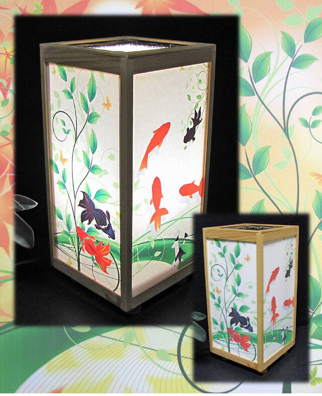 ◇華燭の宿り木=「金魚鉢」／至福の夢明かり・R84／LED昼白色・桧枠造