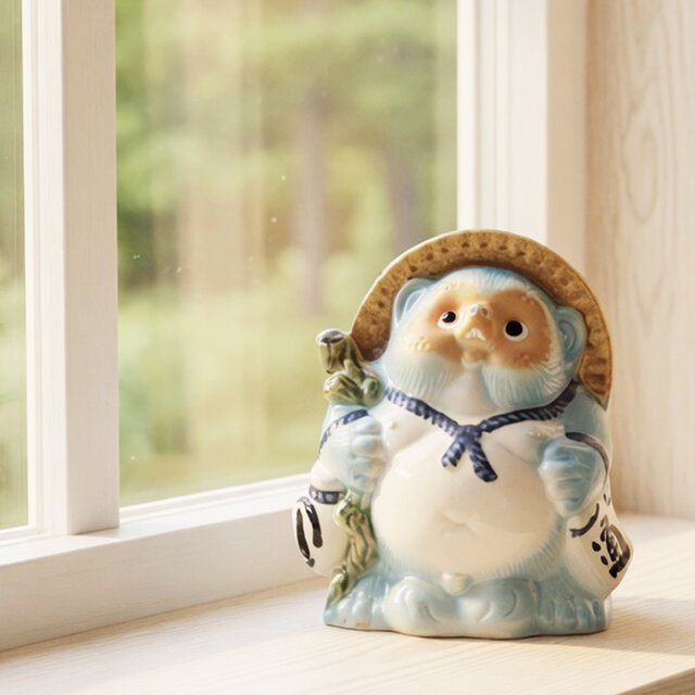 タヌキ 12cn【信楽焼】/Traditional Lucky Japanese Tanuki | iichi