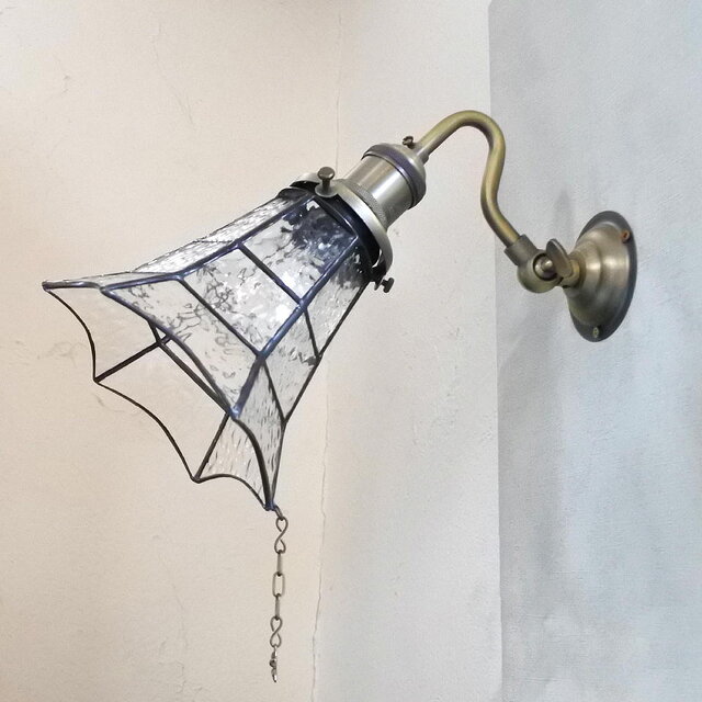 蜘蛛の巣のランプ ブラケット スパイダー 壁付け ステンドグラス 照明