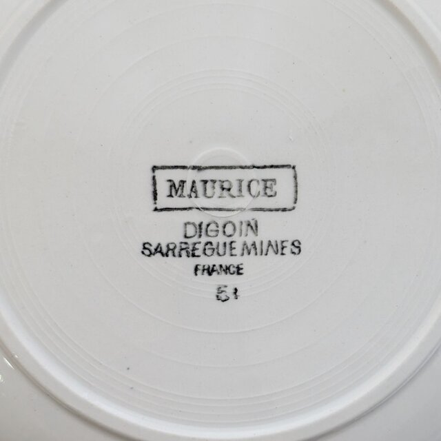 フランス SARREGUEMINES MAURICE サルグミンヌ レッドローズ スープ