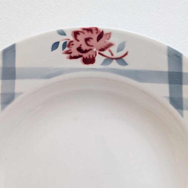 フランス SARREGUEMINES NICOLE サルグミンヌ レッドフラワー スープ