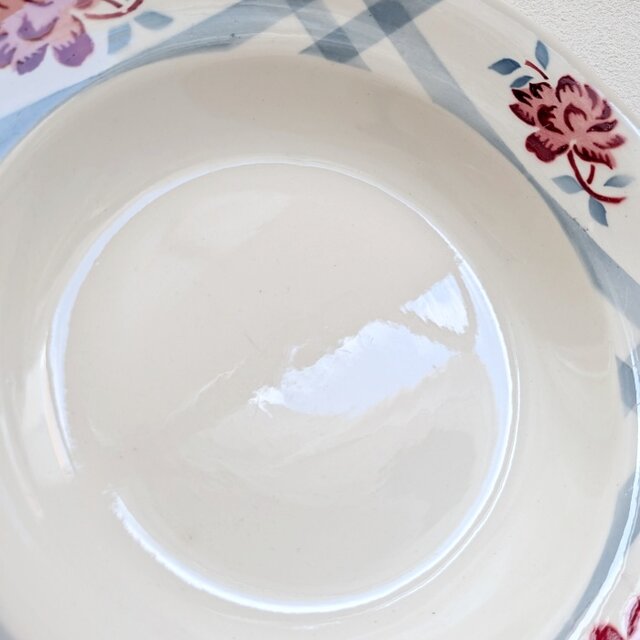 フランス SARREGUEMINES NICOLE サルグミンヌ レッドフラワー スープ
