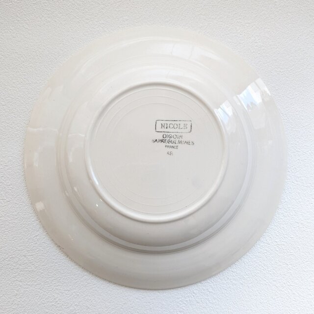 フランス SARREGUEMINES NICOLE サルグミンヌ レッドフラワー スープ