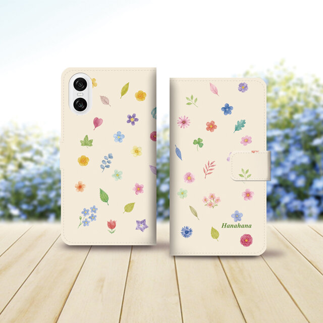 Android シンプル手帳型スマホケース（カメラ穴あり/はめ込みタイプ