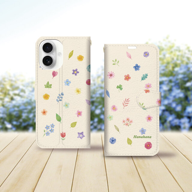 iPhone専用 手帳型スマホケース （カメラ穴あり/はめ込み式/スタンド
