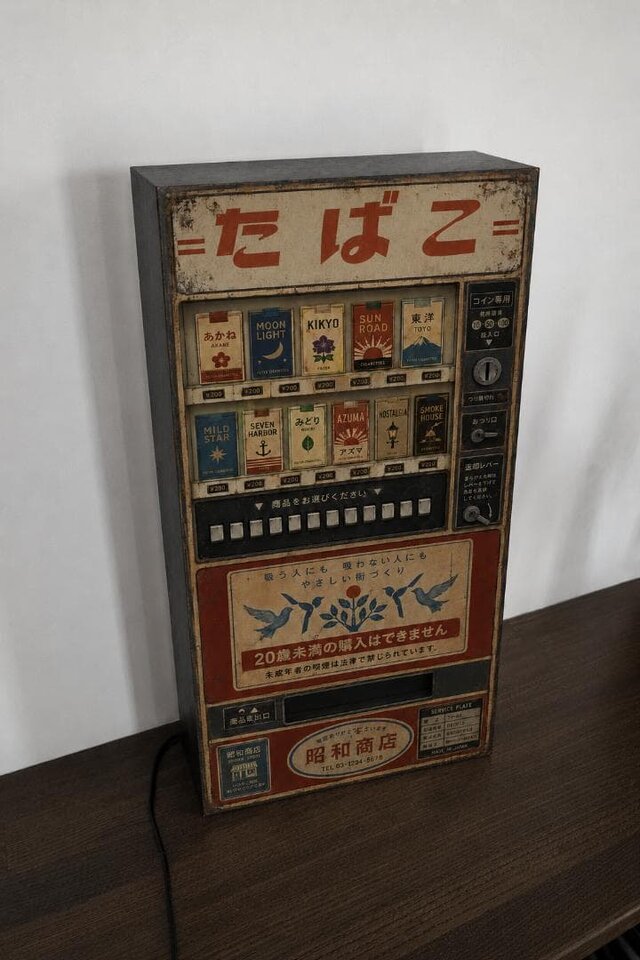 オーダー無料】たばこ タバコ 煙草 喫煙室 禁煙所 自動販売機 昭和