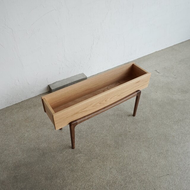プランターボックス オーク無垢 木製 鉢カバー 観葉植物