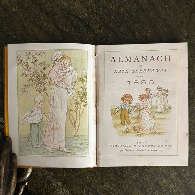 古書 Almanach de Kate Greenaway 1886 ケイト・グリーナウェイ 絵本