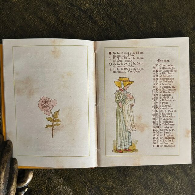 古書 Almanach de Kate Greenaway 1886 ケイト・グリーナウェイ 絵本
