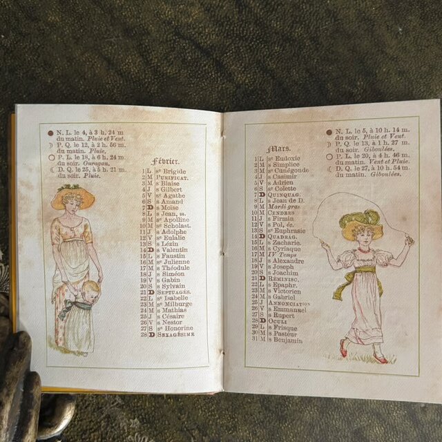 古書 Almanach de Kate Greenaway 1886 ケイト・グリーナウェイ 絵本