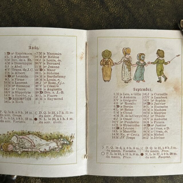 古書 Almanach de Kate Greenaway 1886 ケイト・グリーナウェイ 絵本