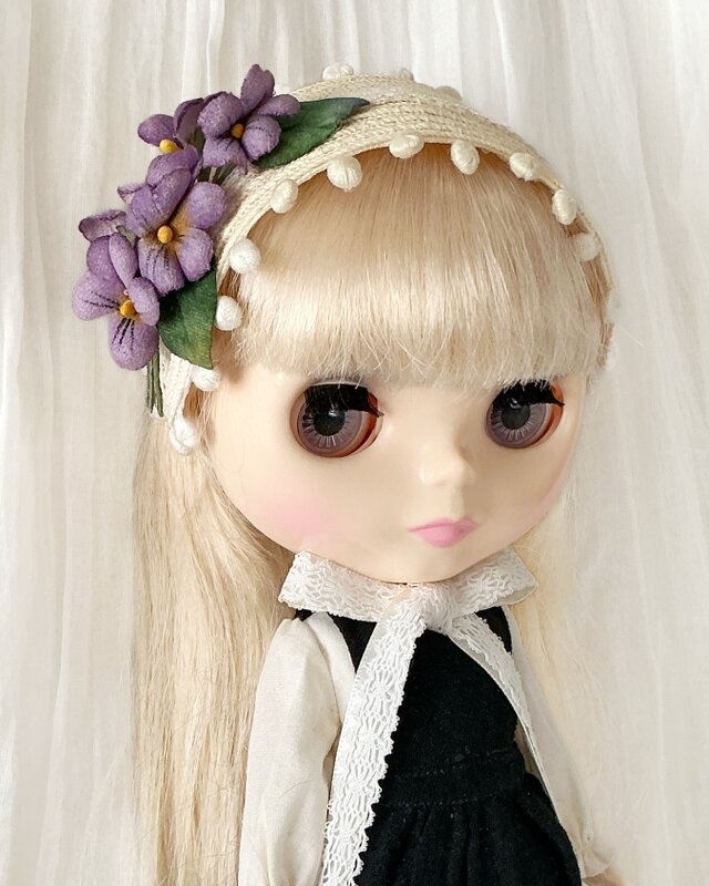 ドール用スミレのブレードヘッドドレス（L) | iichi 日々の暮らしを
