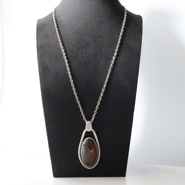 フランス買付】ヴィンテージ バルティックアンバー ロングネックレス 