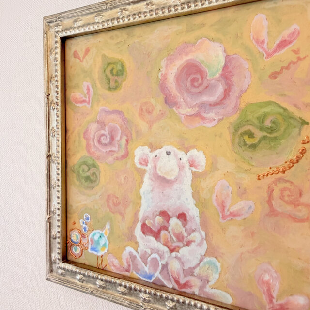 原画・大好きのカケラ_ yellow（額装） | iichi 日々の暮らしを