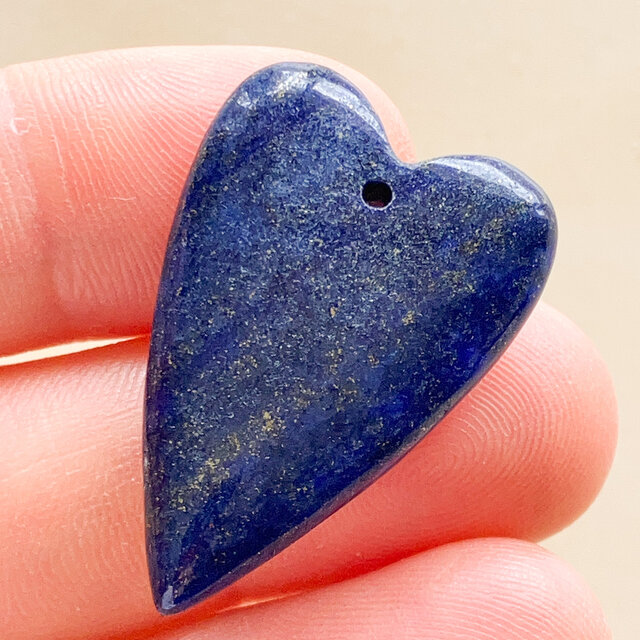 穴あきラピスラズリ[202] 10x20mm 30Cts ルース ／天然石