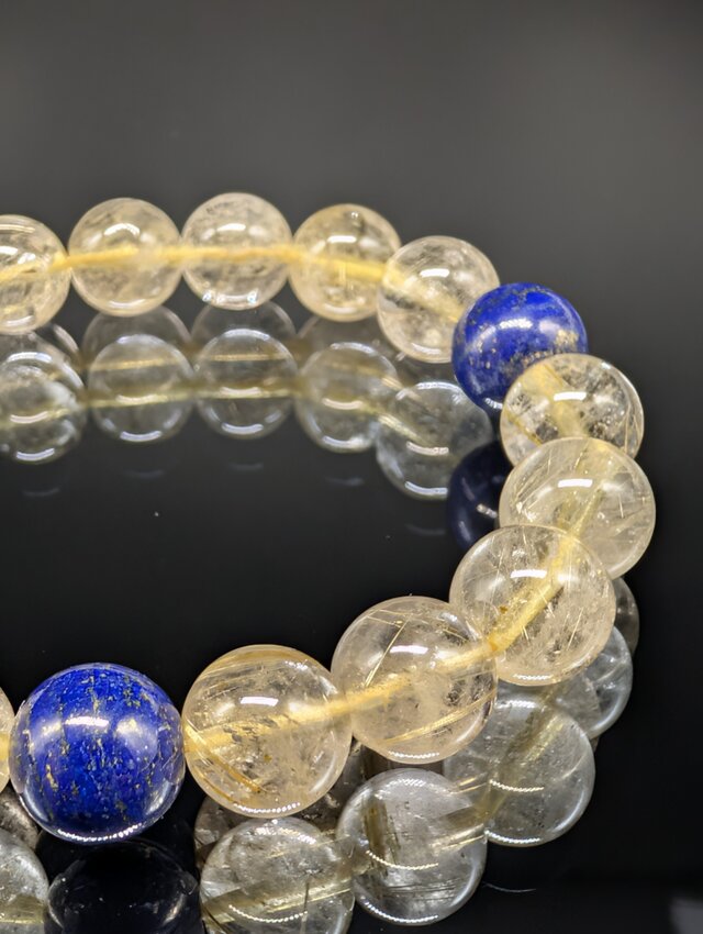 人気商品】パワーストーン ブレスレット 金運 ルチルクォーツ 仕事運 