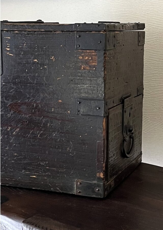 手提げ硯箱 大正期 手提げ木箱 小引き出し yk326 | iichi 日々の暮らし