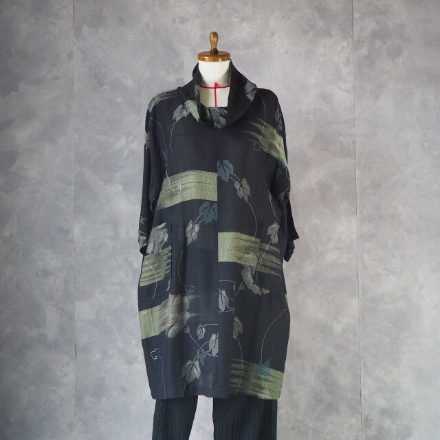 8月12日まで30％OFF】チュニック 紗着物をリメイク chu0001 / 古布
