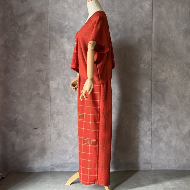 新品未使用 着物反物 ちりめん 正絹 京都呉服 リメイク ハンドメイド 1 