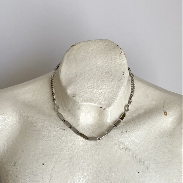 ネックレス vintage design chain silver necklace Vintage 90s-00s retro silver tone design chain necklace | iichi