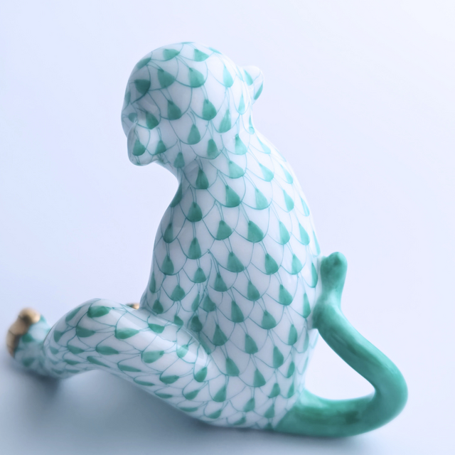 ヘレンド コブラ フィギュリン 置物 グリーン フィッシュネット HEREND HEREND ｜ Vieux Herend ｜ ヘレンド フィッシュネット 干支 猿