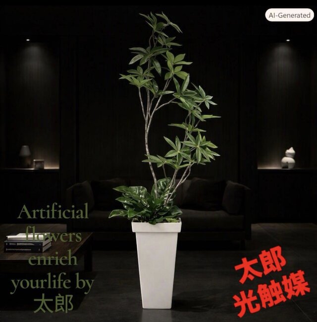 光触媒 観葉植物 ウォールグリーン フェイクグリーン スリムパキラ