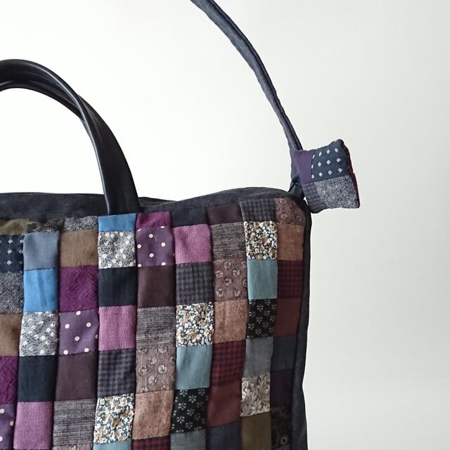 mosaic patchwork 2way bag [L] | iichi 日々の暮らしを心地よくする
