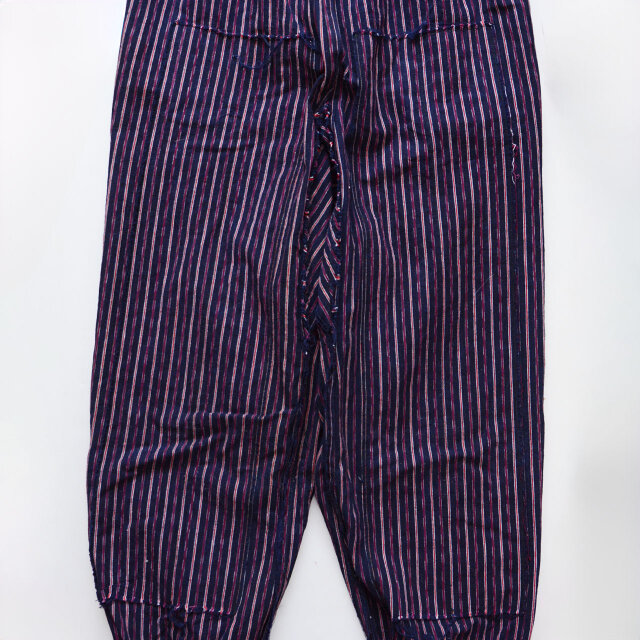 もんぺ ジャパンヴィンテージ 木綿 縞模様 昭和中期 Monpe Pants