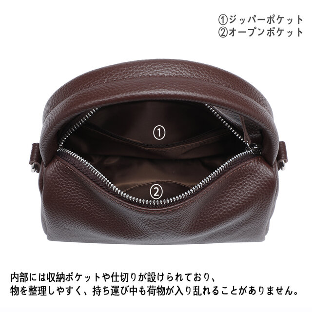 本革 ミニボストンバッグ 2WAY ハンド＆ショルダー レディース 牛革
