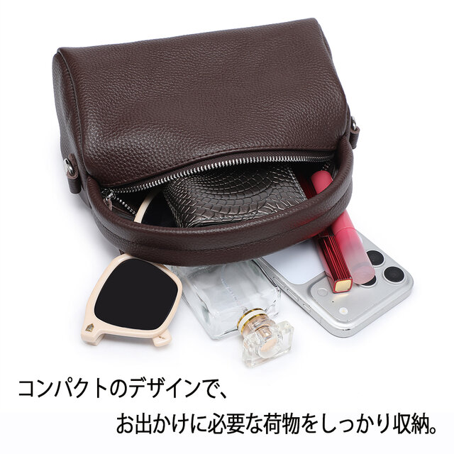MICHEL CLO 本革 レザー バッグ ショルダー ボストン 2way 茶 MICHEL CLO 本革 レザー バッグ ショルダー ボストン 2way 茶 MICHEL