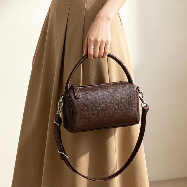 MICHEL CLO 本革 レザー バッグ ショルダー ボストン 2way 茶 MICHEL CLO 本革 レザー バッグ ショルダー ボストン 2way 茶 MICHEL