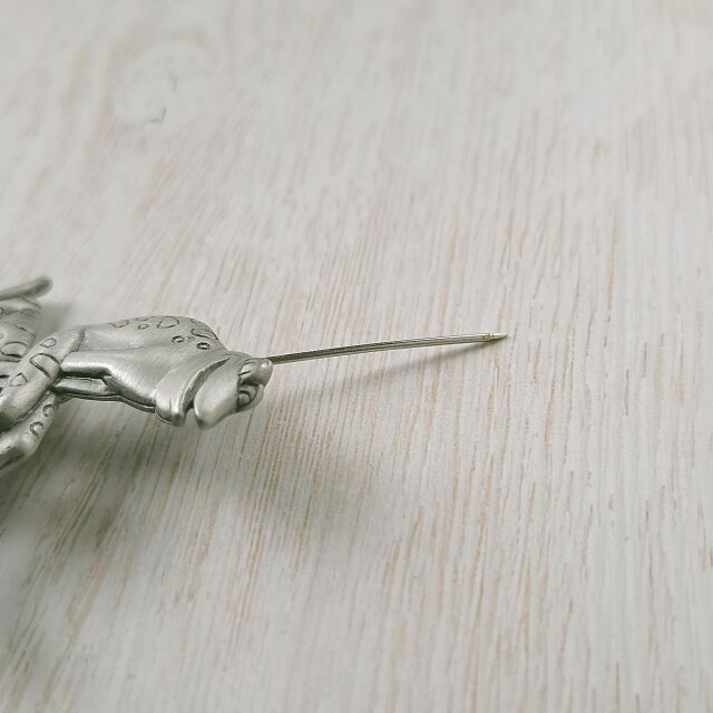 J.J.》 silver tone pewter leapfrog ジェイジェイ ヴィンテージ