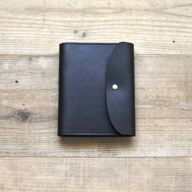 本革の手帳カバー(ブラック)｜A6サイズ ほぼ日手帳 | iichi 日々の
