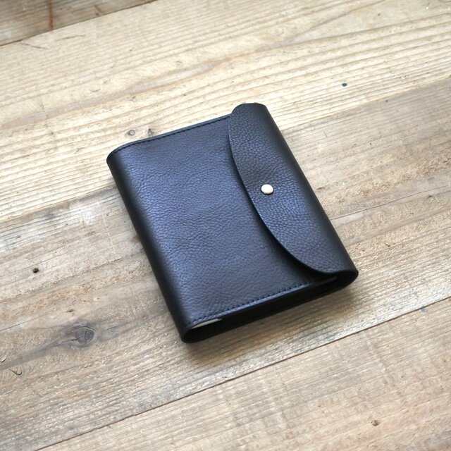 本革の手帳カバー(ブラック)｜A6サイズ ほぼ日手帳 | iichi 日々の