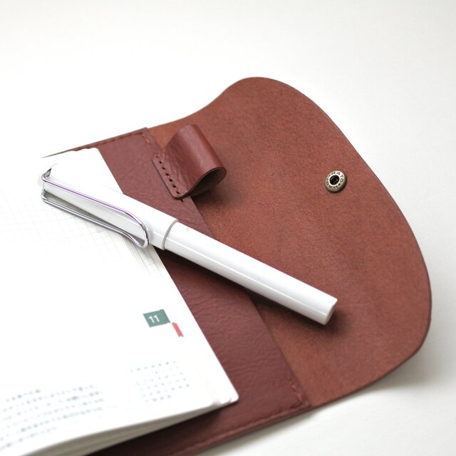 本革の手帳カバー(ブラウン)｜A6サイズ ほぼ日手帳 | iichi 日々の