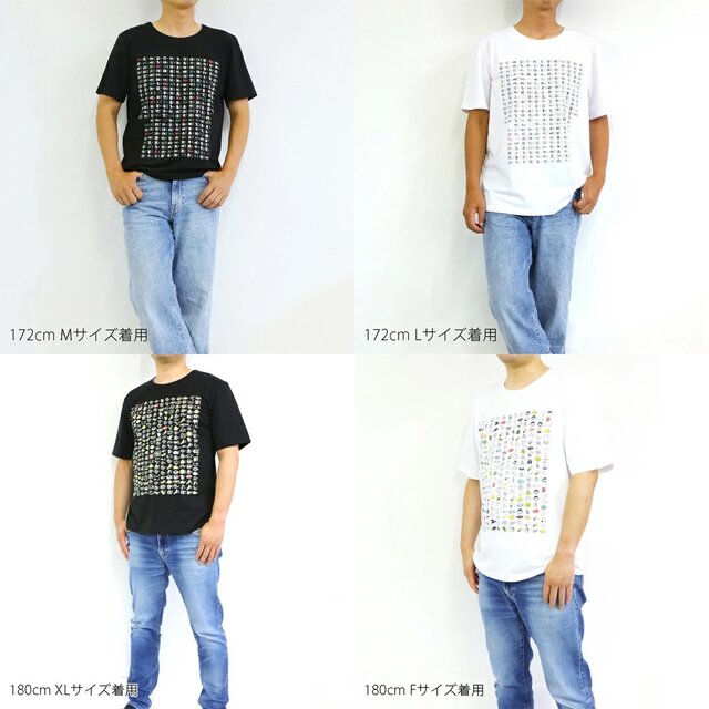 Tシャツ くろちく 般若心経 白 綿95％ ポリウレタン5% M/L/XL/F