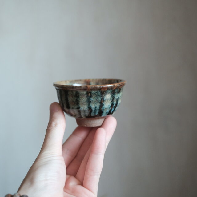 美しい釉薬での表現◇猪口 盃 和食器 コレクション 酒器 器 工芸 骨董