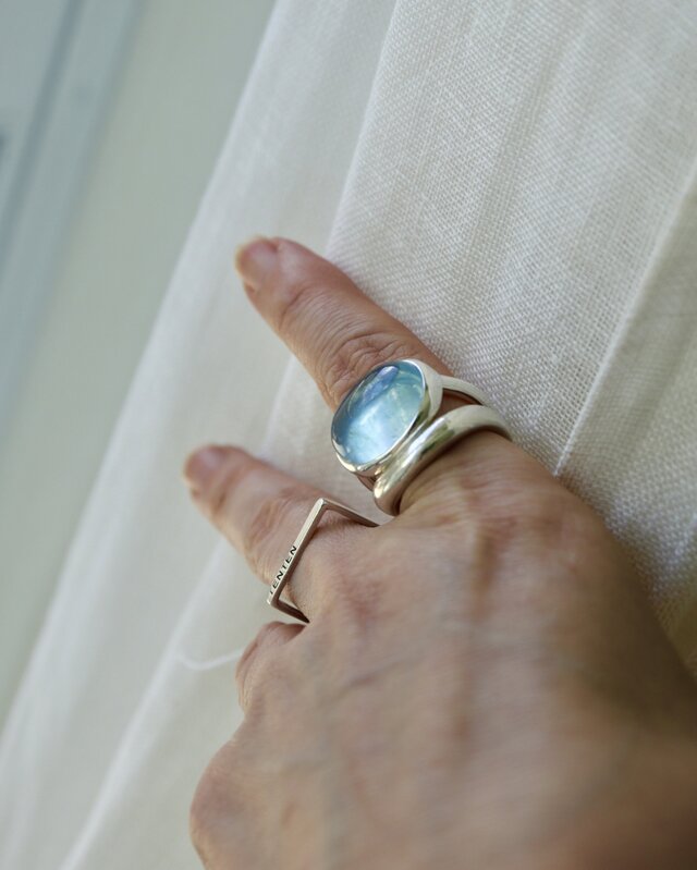 人魚のaquamarine]ring | iichi 日々の暮らしを心地よくする