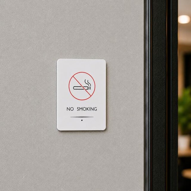 送料無料】 NO SMOKING サインプレート 禁煙サイン ドアサイン